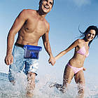 Водонепроникна сумка для смартфона та документів на пояс Waterproof Bag синя, фото 7