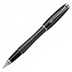Ручка Parker чорнильна URBAN Premium Ebony Metal Chiselled FP F (21 212Ч)
