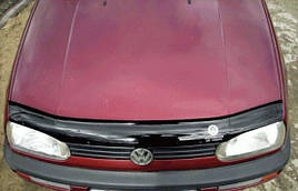 Дефлектор капоту, мухобойка VW Golf 3 1991-1997 vip
