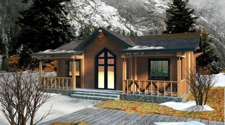 Будинок дерев'яний з профільованого клеєного бруса 11х10 м