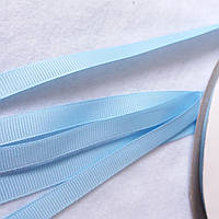 Стрічка репсова блакитна, ширина 1 см