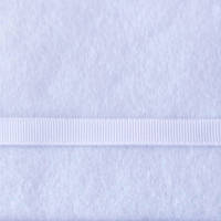 Стрічка репсова біла, ширина 1 см