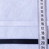 Репсова стрічка чорна, ширина 1 см, фото 2