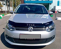 Дефлектор капота, мухобойка VW Polo 5 с 2009 г.в. (с 2010г.в.седан) VIP