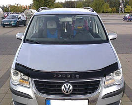 Дефлектор капоту, мухобойка VW Touran з 2007 р. в. VIP