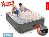 Ліжко Intex 64414 надувна 203 х 152 х 46 з вбудованим насосом, фото 3