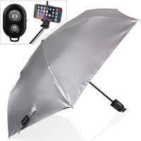 Складана парасолька Happy Rain Парасолька жіноча механічна полегшена з функцією селфі-палиці HAPPY RAIN U43998-2