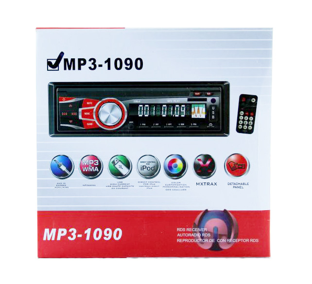 Магнитола MP3 1090 автомагнитола съемная панель - фото 5 - id-p386709352