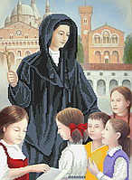 Схема для вишивки бісером Свята Лючія