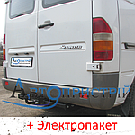 Фаркоп - Mercedes Sprinter 313 Мікроавтобус (1995-2006) 1 кол. CDI 3.0, з'ємний на 2 болтах на пластині