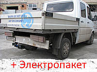 Фаркоп - Mercedes Sprinter 208D Бортовой (1995-2006) 1 кол. 3.0, съемный на 2 болтах на пластине