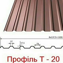 Профнастил універсальний T-20 Ruukki 0,45 мм (глянець), фото 4