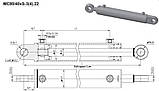 Гідроциліндр МС 80/40Х320-3.22 (1160) Гідросила, фото 2