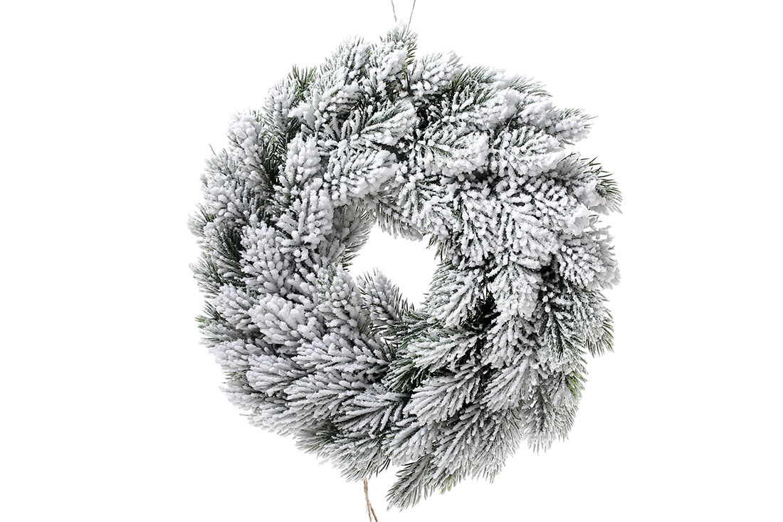 Вінок з хвої засніжений, фото 1