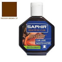 Краска для обуви и кожгалантереи Saphir Juvacuir 75 ml средне-коричневый #37