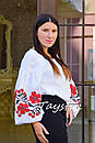 Вишиванка етностиль, Bohemian, біла вишита блуза, фото 3