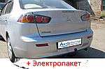 Фаркоп - Mitsubishi Lancer 10 sport Седан / Хетчбек (2013--) з'ємний на 2 болтах