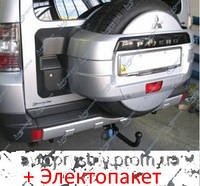 Фаркоп - Mitsubishi Pajero Wagon (LWD) Внедорожник (2007--) съемный на 2 болтах