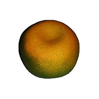 Искусственные фрукты Мандарин зеленый(6х8см)