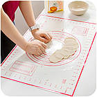 Армований силіконовий килимок для випічки, запікання, силіконовий килимок "Пекар" 40х60 см кондитерський, фото 5