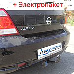 Фаркоп - Nissan Almera (B10) Classik Седан (2006-2010) з'ємний на 2 болтах