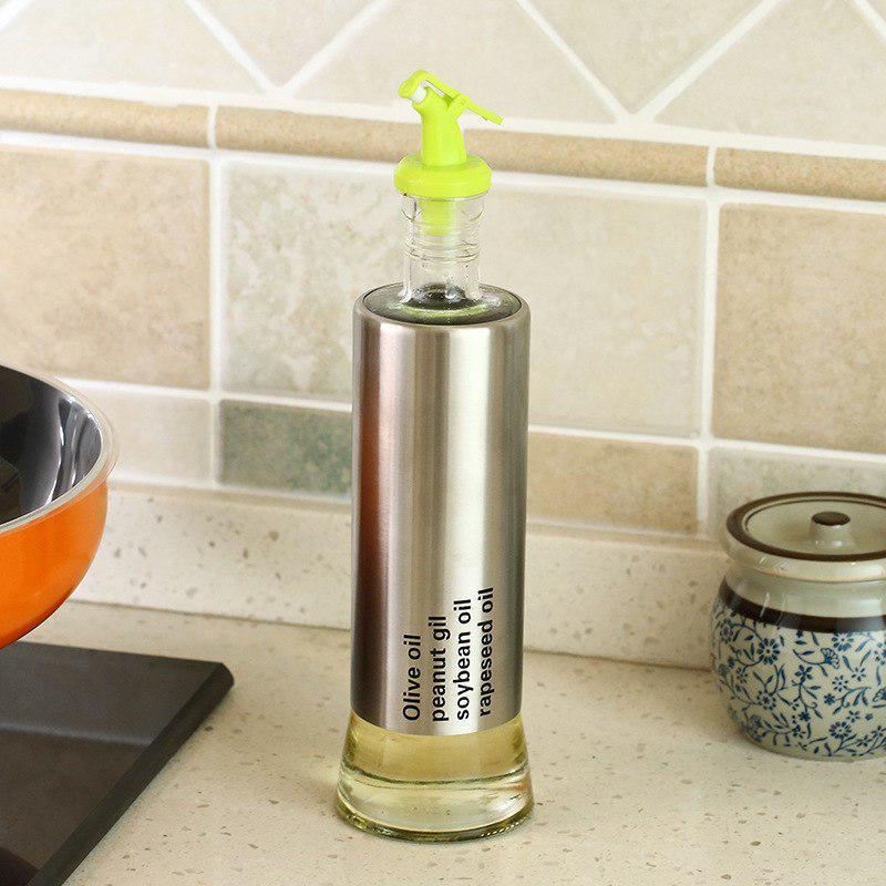 Пляшка для олії з дозатором 320 мл скло+ сталь, фото 1