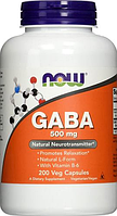 NOW GABA 500mg 100 caps габа аминомасляная кислота