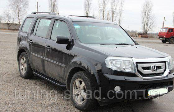 Силові пороги Honda Pilot II (варіант Allmond Black)