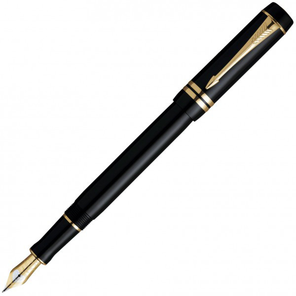 Ручка Parker чорнильна DUOFOLD Black New FP F (97 012Ч)