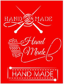 Трафарет для декупажу та декору "HAND MADE" (А5)