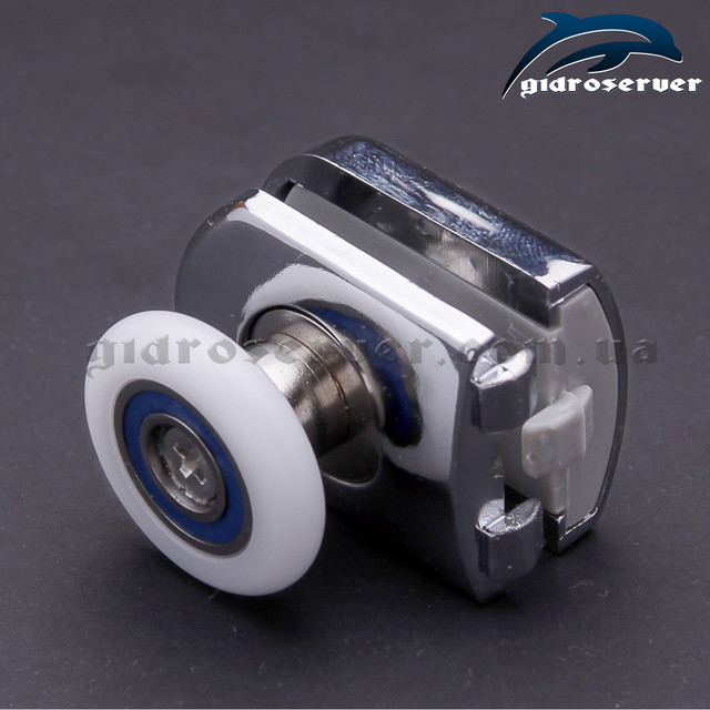 Ролики для душових кабінок, гідробоксів K-17B верхні, опорні, не поворотні.