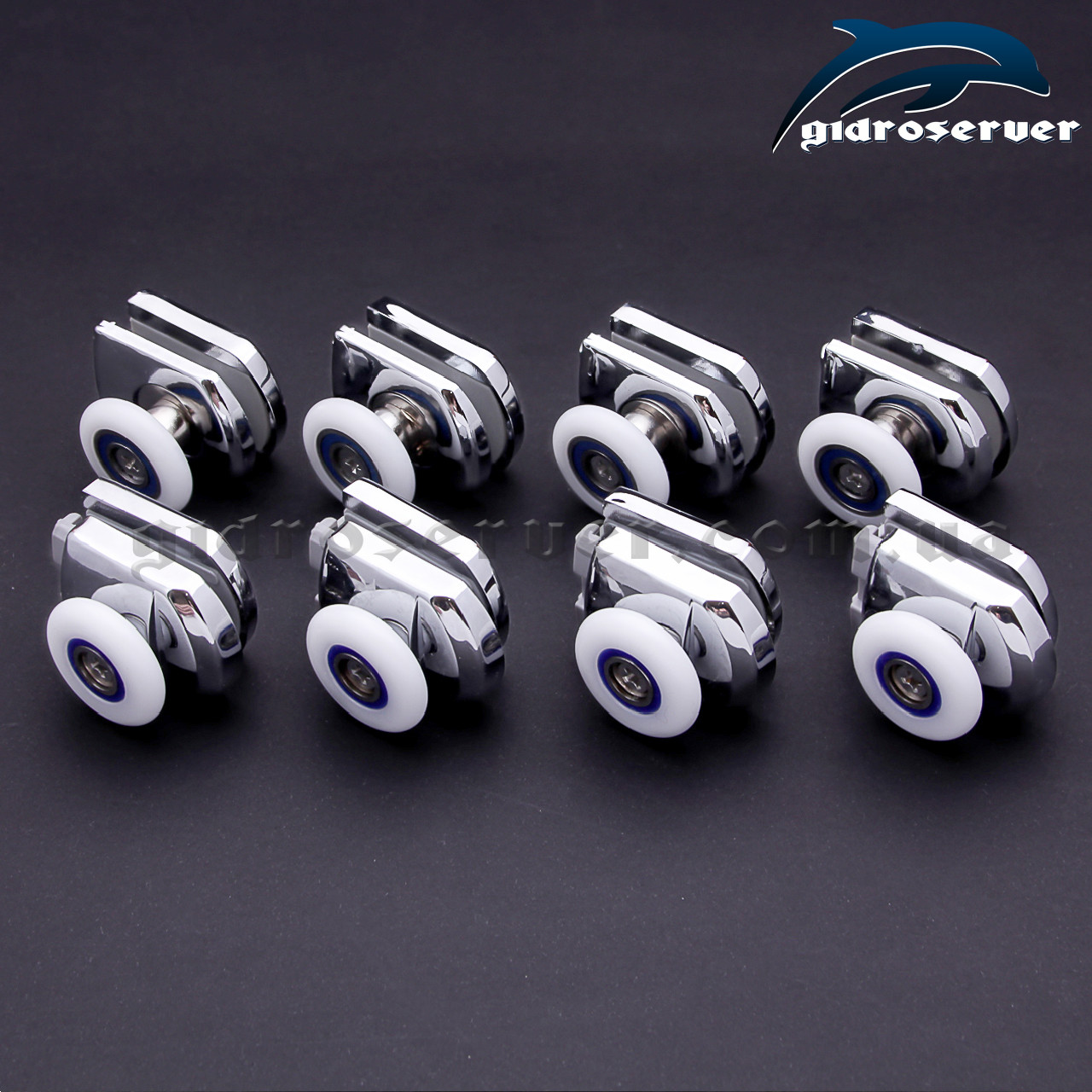 Ролики для душової кабіни і гідробоксу K-17A+B комплект 8 штук.