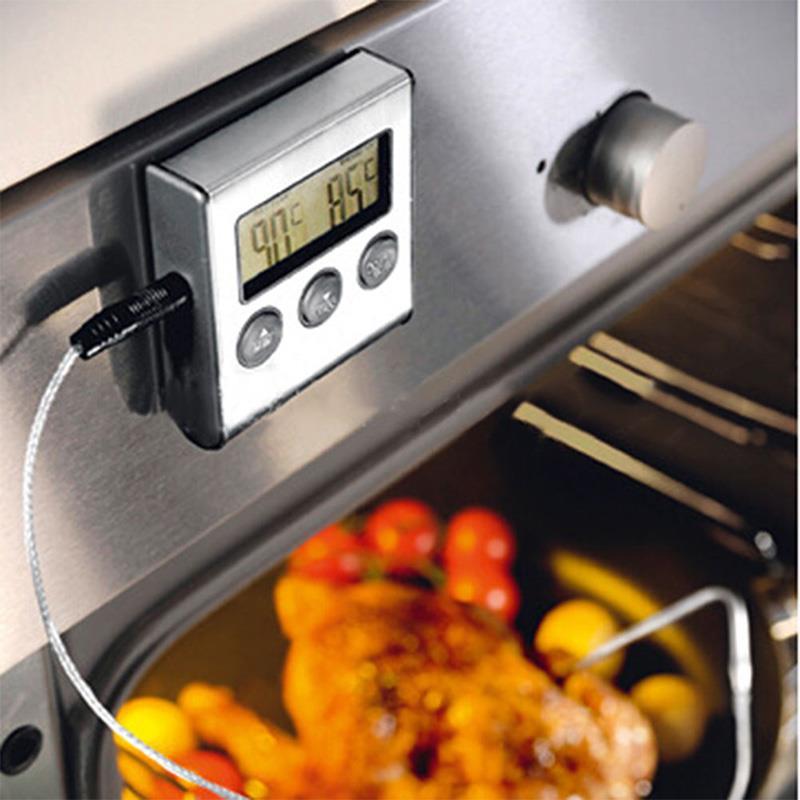 Кухонний термометр із таймером і знімним щупом DTH-88 металік