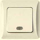 ВС10-1-ЛС Вимк. 1кл. з індикатором (складова кістка) серія "Ліра" (без рамки)