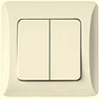 ВСп10-2-0-ЛС Вимикач 2кл. прохідний (складова кістка) серія "Ліра" (без рамки)