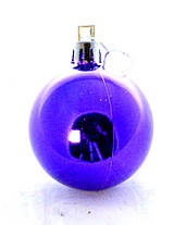 Набір фіолетових глянцевих кульок 6 шт, Діаметр 5 див., фото 4