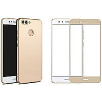 3D скло для Huawei Nova 2 на весь екран Gold