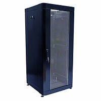 Шафа 19" 28U, 610х675 мм (Ш*Г), посилена, чорний