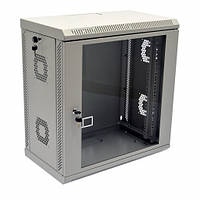 Шафа 12U, 600х350х640 мм (Ш*Г*В), акрилове скло, сірий