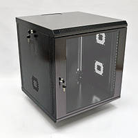 Шафа 12U, 600х500х640 мм (Ш*Г*В), акрилове скло, чорний