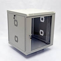 Шафа 12U, 600х600х640 мм (Ш*Г*В), акрилове скло, сірий