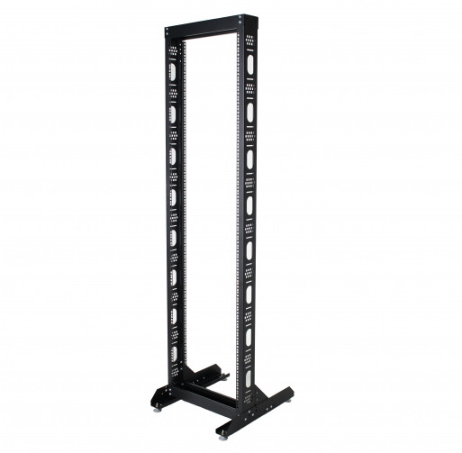 Стійка 24U, однорамна, чорна, фото 1