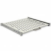 Полиця висувна 19", 400 мм глибина (400.600 мм кріплення), сіра.