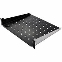 Полиця консольна 400 мм, 2U, чорна