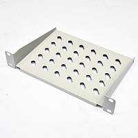 Полиця консольна 10", 160 мм, 1U, сіра