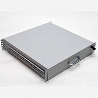 Ящик висувний для документів 19" із замком, 2U 450 мм глибина, сірий