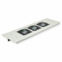 3-вентиляторний блок у дах для шаф MGSE 610 мм, сірий.