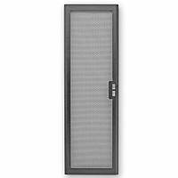 Передні двері для шафи 42U, 600х, 66% перфорація, чорні