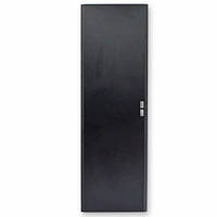 Передні двері для шафи 42U, 600х, металеві, чорні.