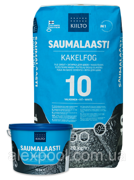 Фуга Kiilto Saumalaasti 1-6mm (10 біла) 3 кг.